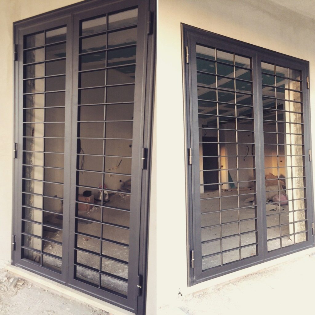 Grate di sicurezza su portafinestra e finestra